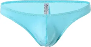 Low Rise Bikini Briefs for Men Sexy Pouch Panties Solid Breathable Underwear See Through Mesh Jockstrap Thong Swimsuit
