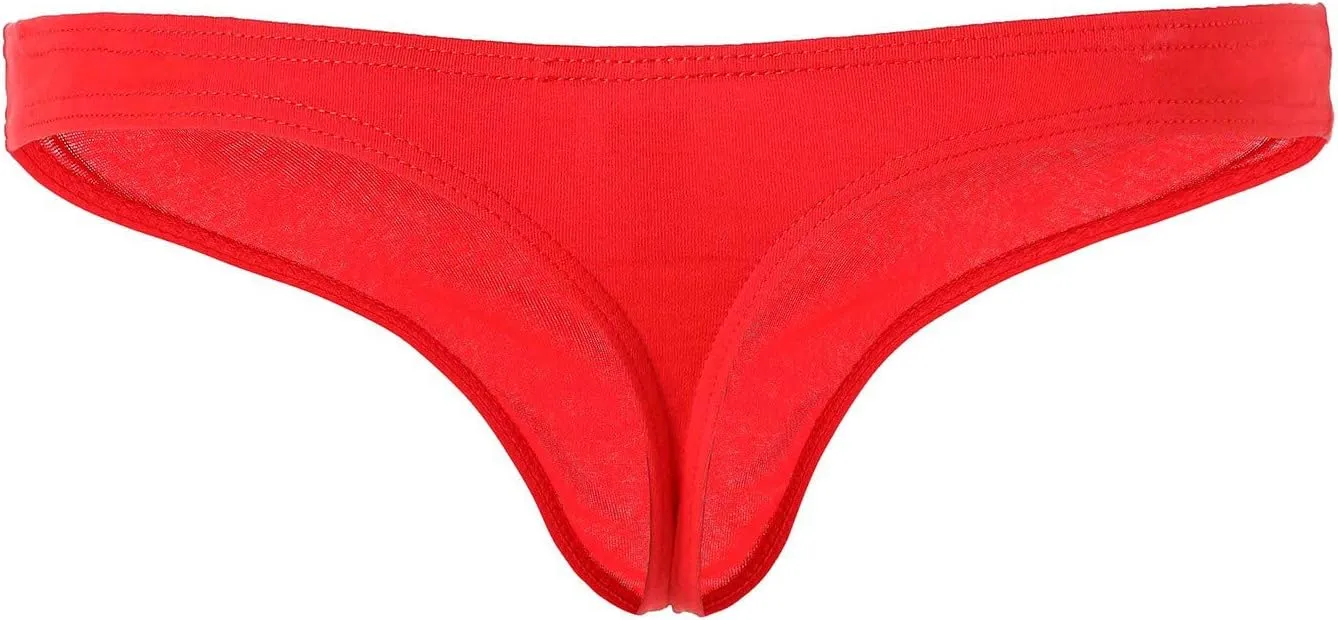 Low Rise Bikini Briefs for Men Sexy Pouch Panties Solid Breathable Underwear See Through Mesh Jockstrap Thong Swimsuit