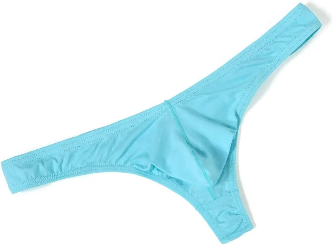 Low Rise Bikini Briefs for Men Sexy Pouch Panties Solid Breathable Underwear See Through Mesh Jockstrap Thong Swimsuit