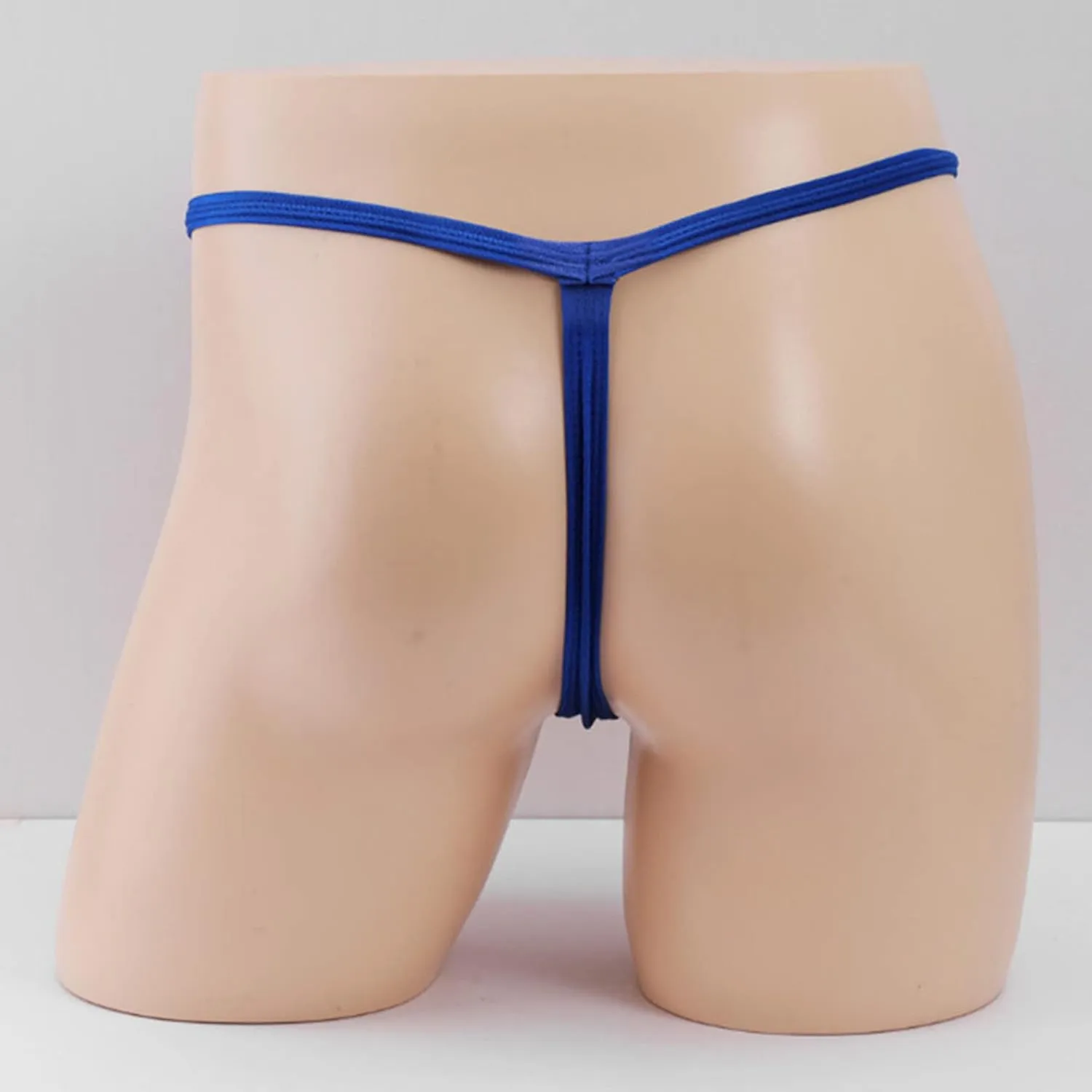 Maiyifu-GJ Men's Hole Open Butt-Flaunting G-String Briefs Crotchless Breathable Pouch Thong Low Rise Sexy Underwear