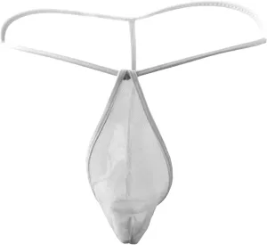 Men Mesh See Through Thongs G String T Back Bikini Underwear Quick Dry Lightweight Breathable Brief Low Rise Underpant