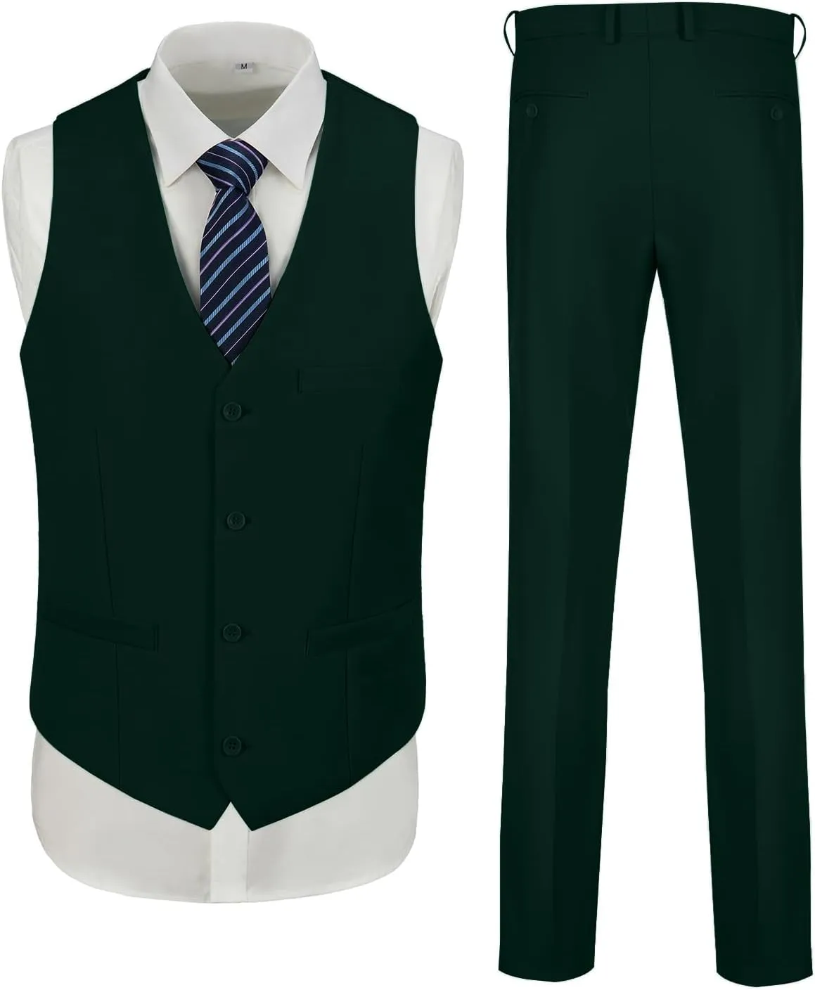 Men Suits 3 Pieces Set Slim Fit Wedding Suit Groomsmen Prom Suit Tuxedo Business Formal Casual Groom Suit Jacket Blazer Pants