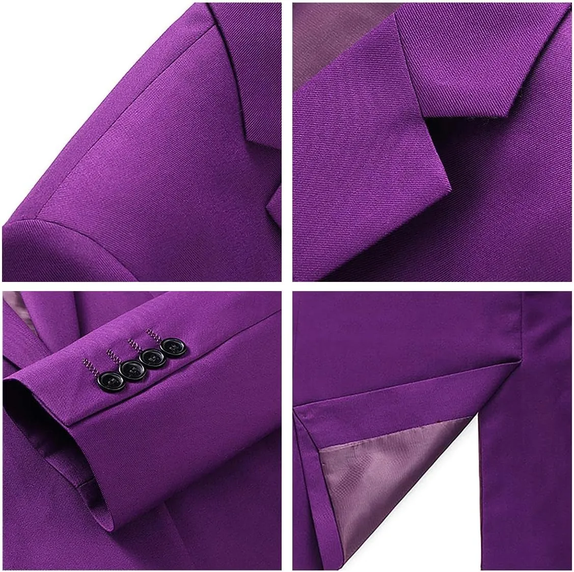 Men's 3 Piece Suit Slim Fit Double Breasted Tuxedo Formal Blazer Pants Vest Suit Set for Wedding Casual Business