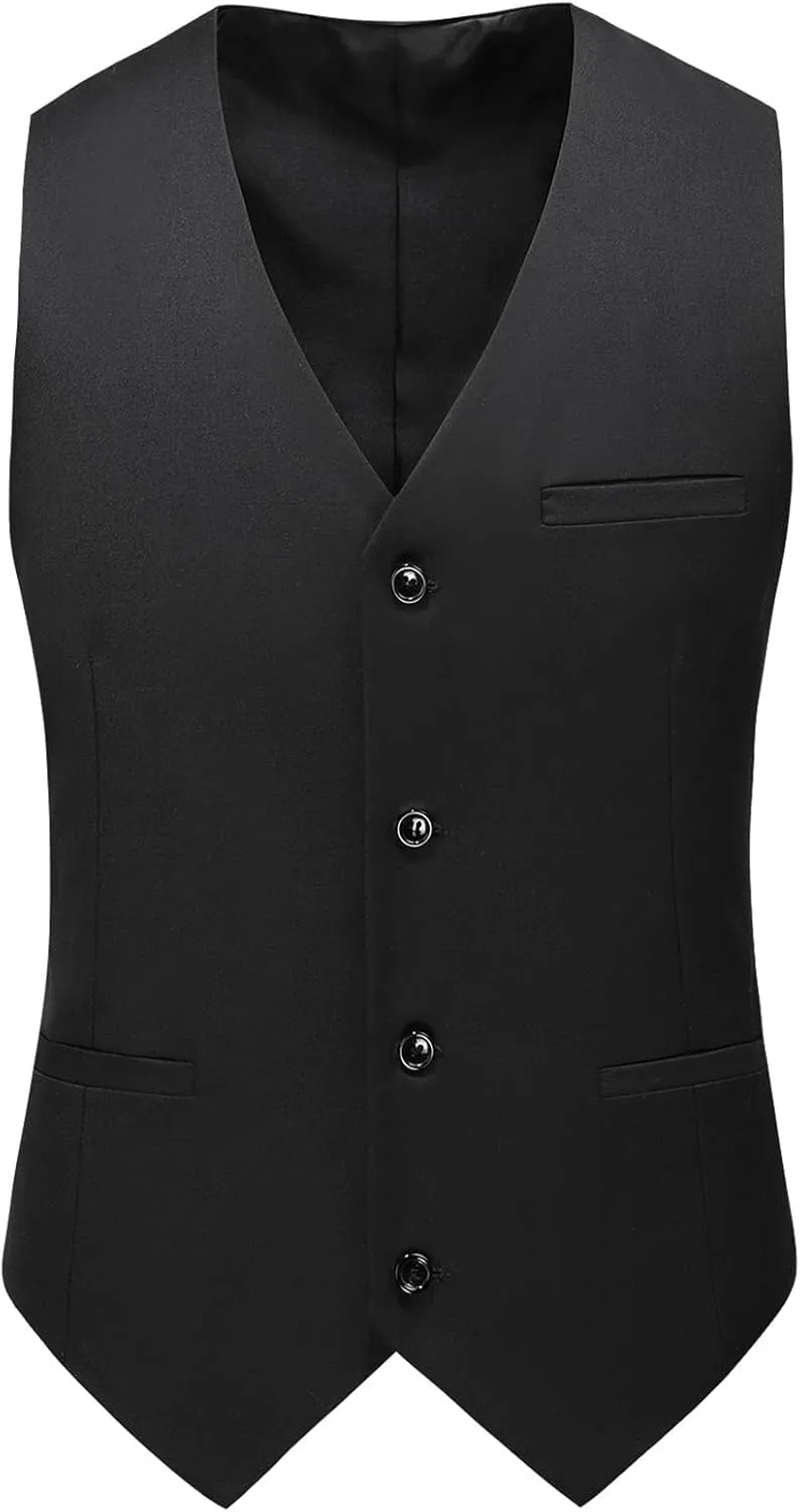 Men's 3 Piece Suit Slim Fit Double Breasted Tuxedo Formal Blazer Pants Vest Suit Set for Wedding Casual Business