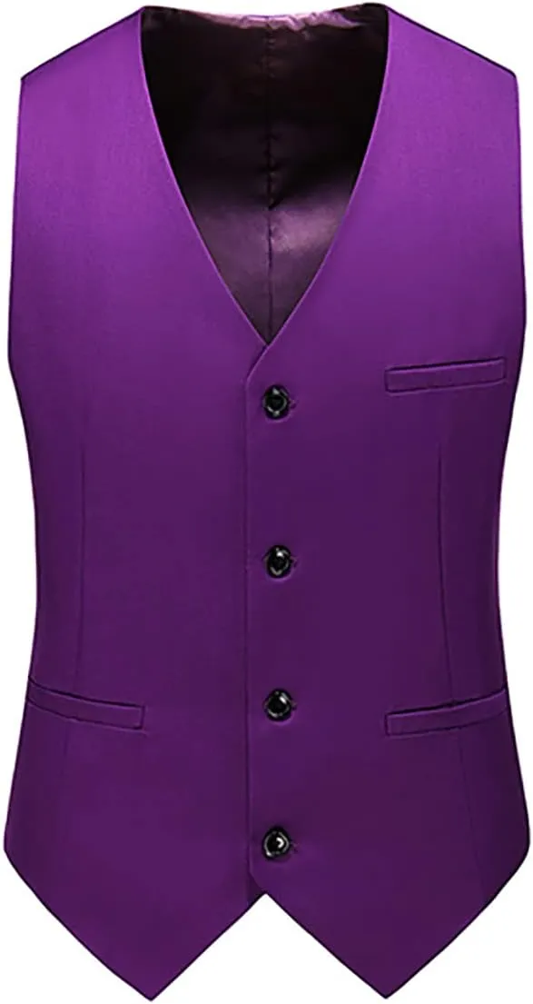 Men's 3 Piece Suit Slim Fit Double Breasted Tuxedo Formal Blazer Pants Vest Suit Set for Wedding Casual Business