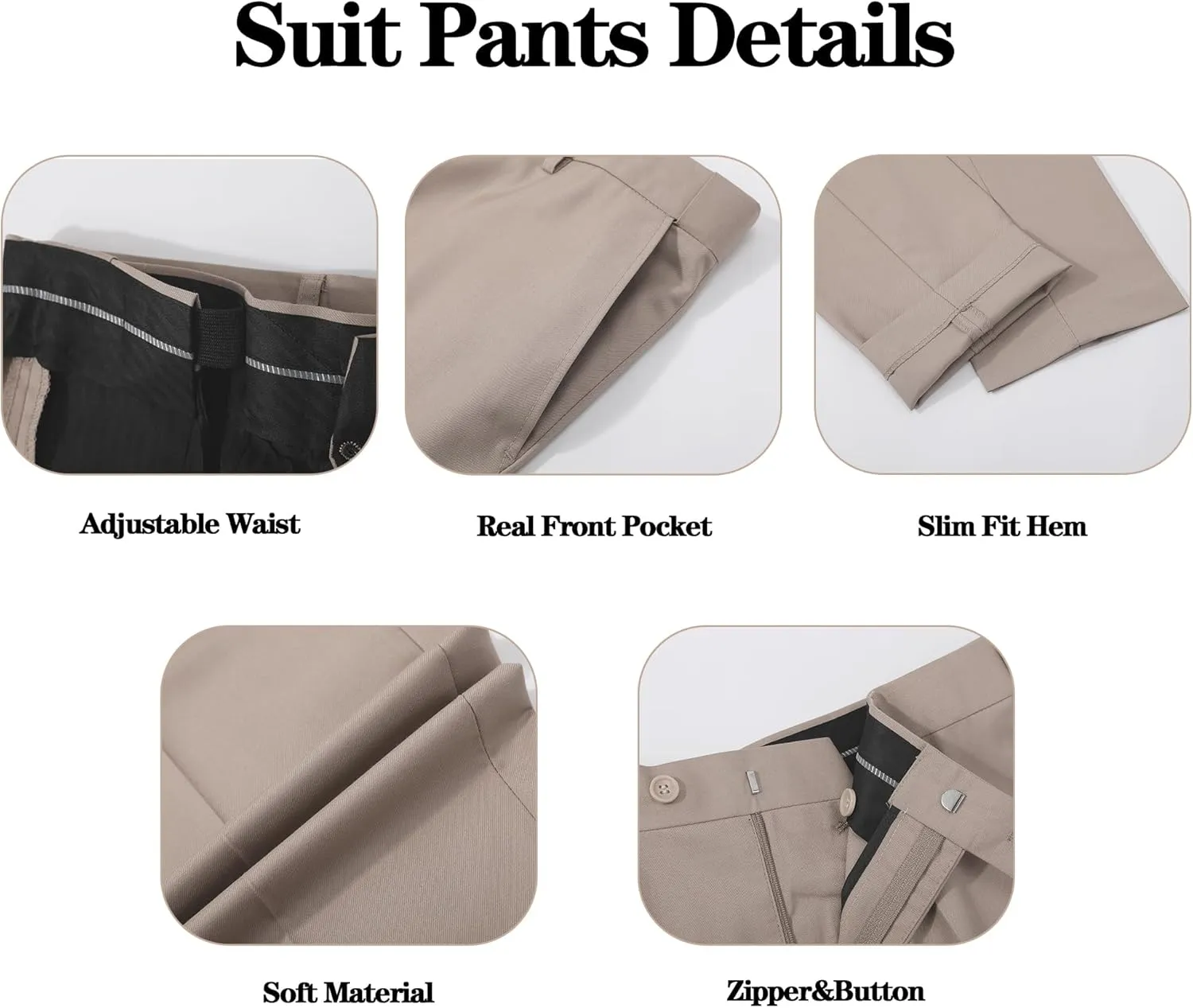 Men's 3 Pieces Slim Fit Suit One Button Notch Lapel Jacket Vest Pants Set Solid Wedding Business Tuxedo Suits