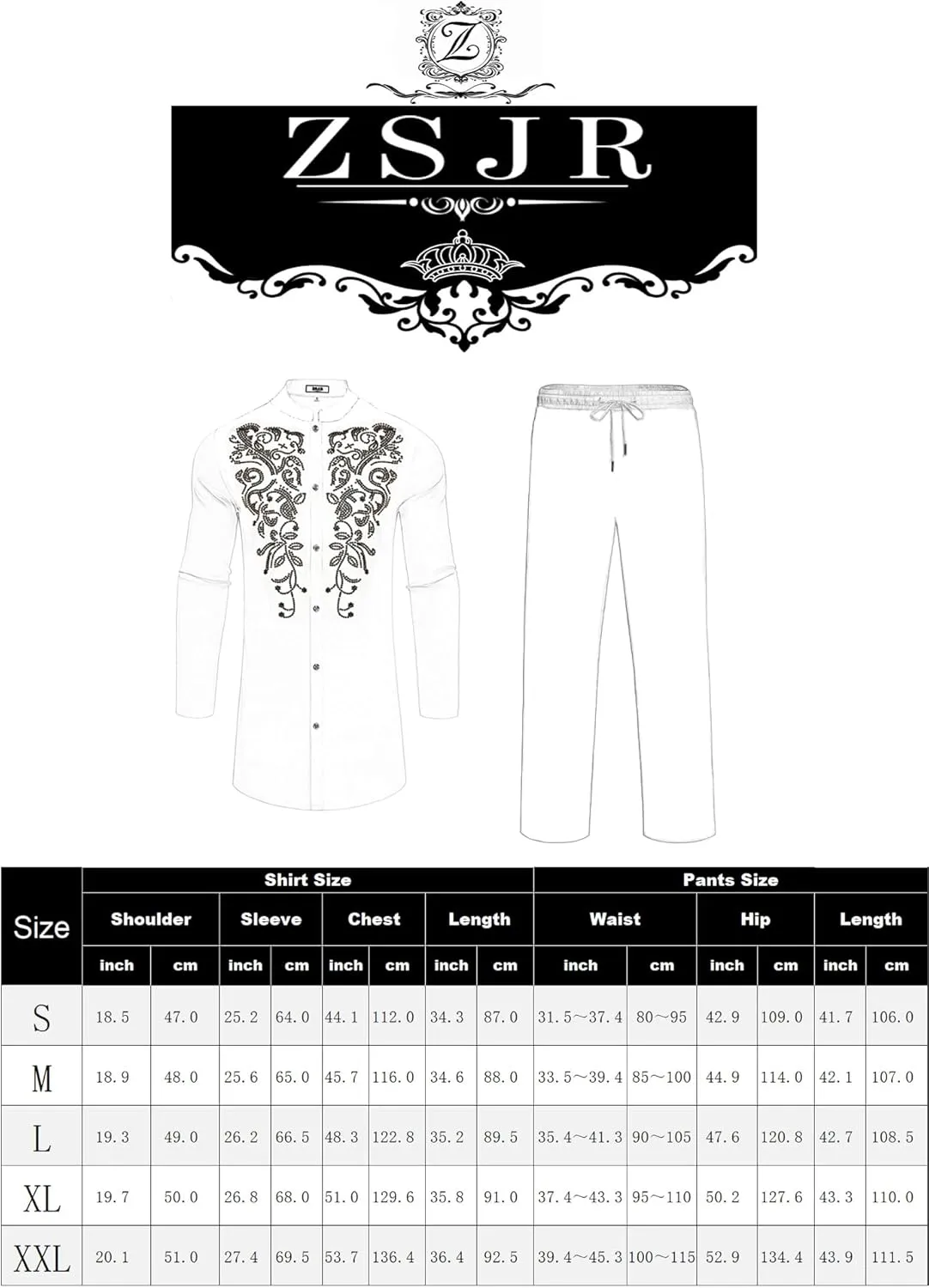 Mens African 2 Piece Set Glitter Rhinestone Traditional Suit Shiny Blingbling Sparkle Metallic Dashiki Shirt Pant Outfit