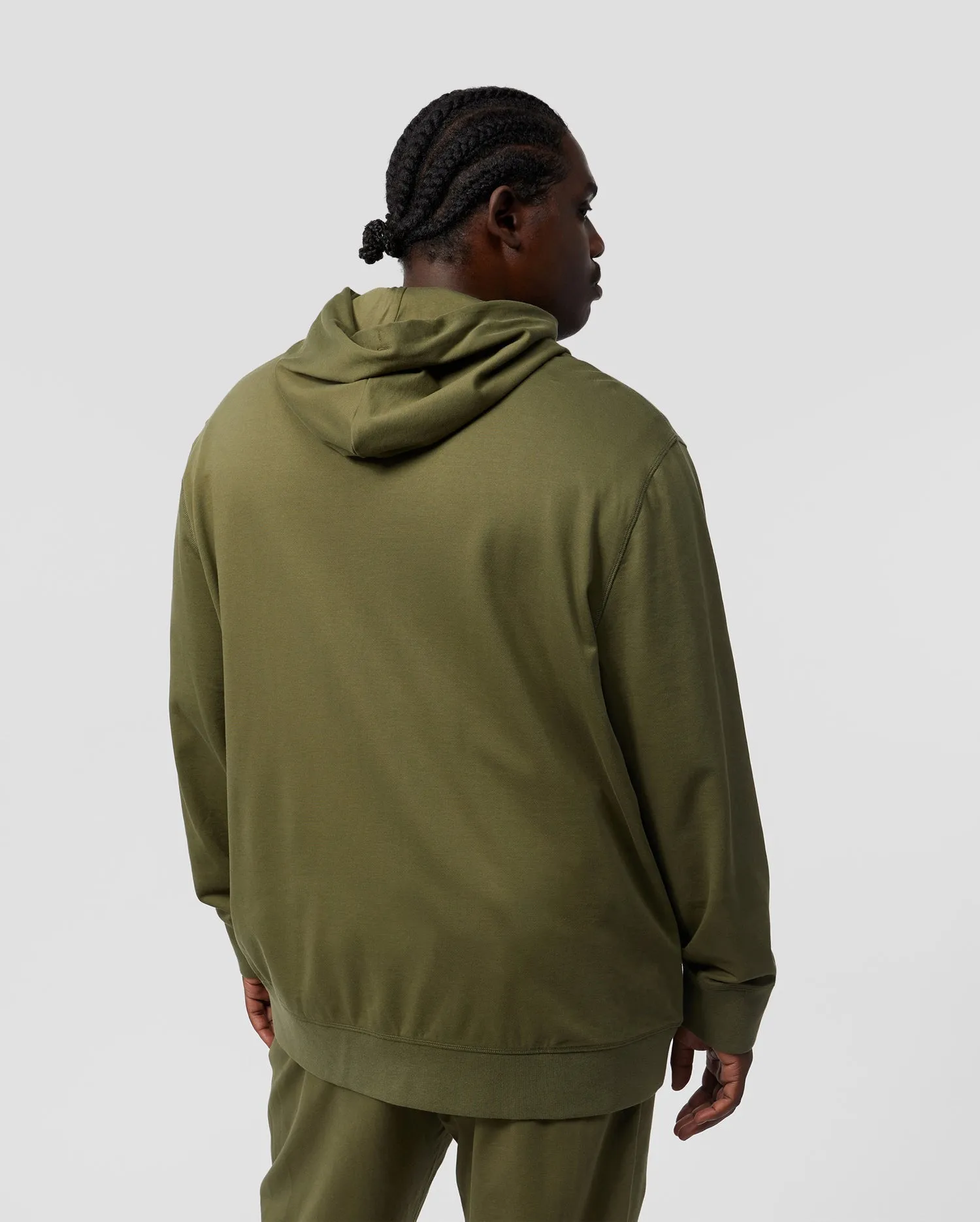 MENS BIG AND TALL WAVERLY BUNNY LOGO ZIP HOODIE - B9H752U1FT