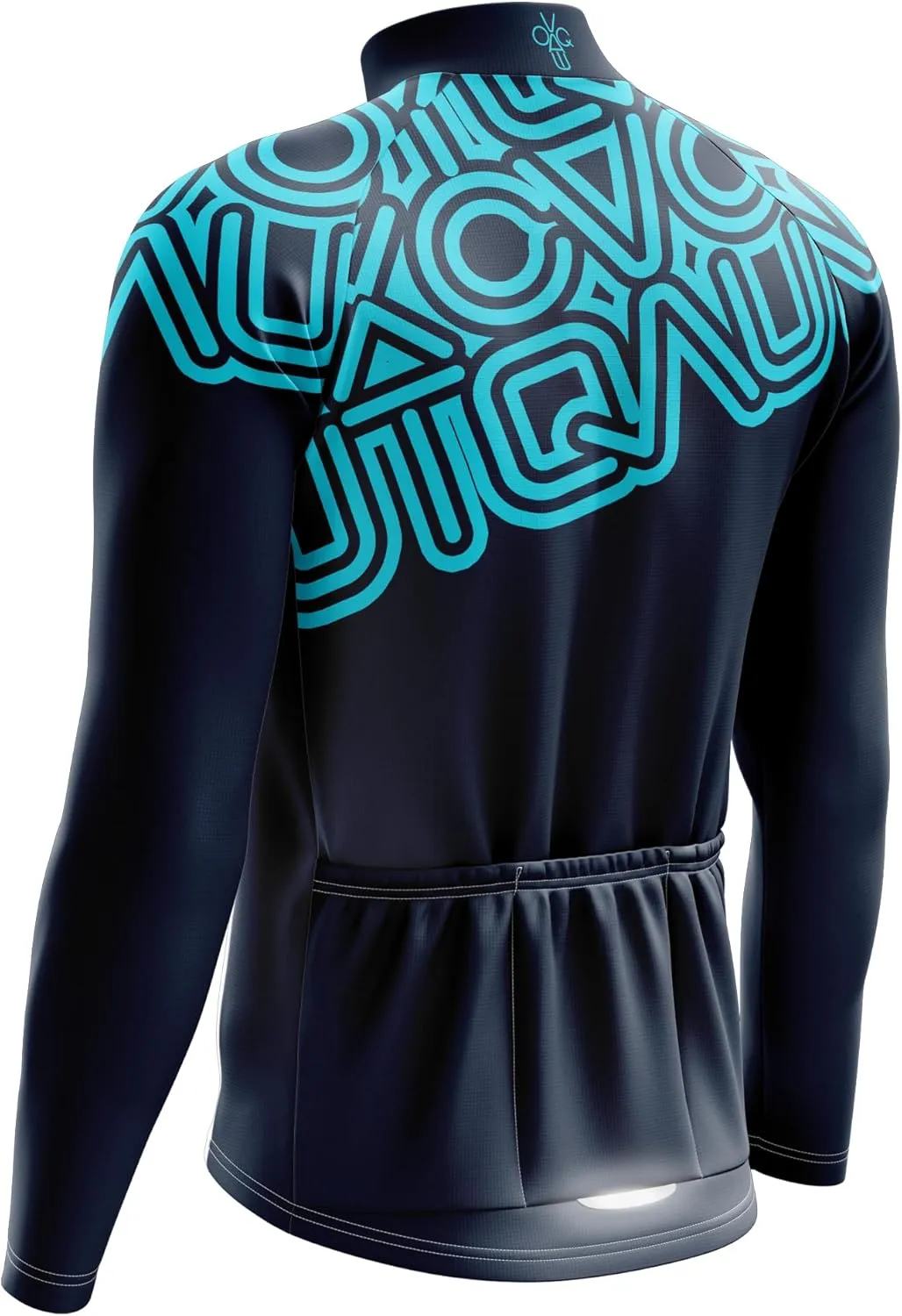 Men's Cycling Bike Jersey Long Sleeve with 3 Rear Pockets- Moisture Wicking, Breathable, Quick Dry Biking Shirt