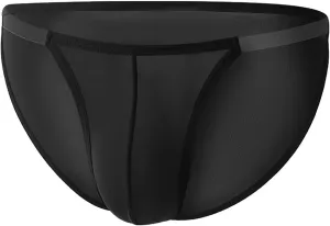 Men's Fashion Breathable Ice Silk Low Rise Boxer Briefs Underwear Sexy Solid Color Men's Underwear Cotton Boxer Briefs