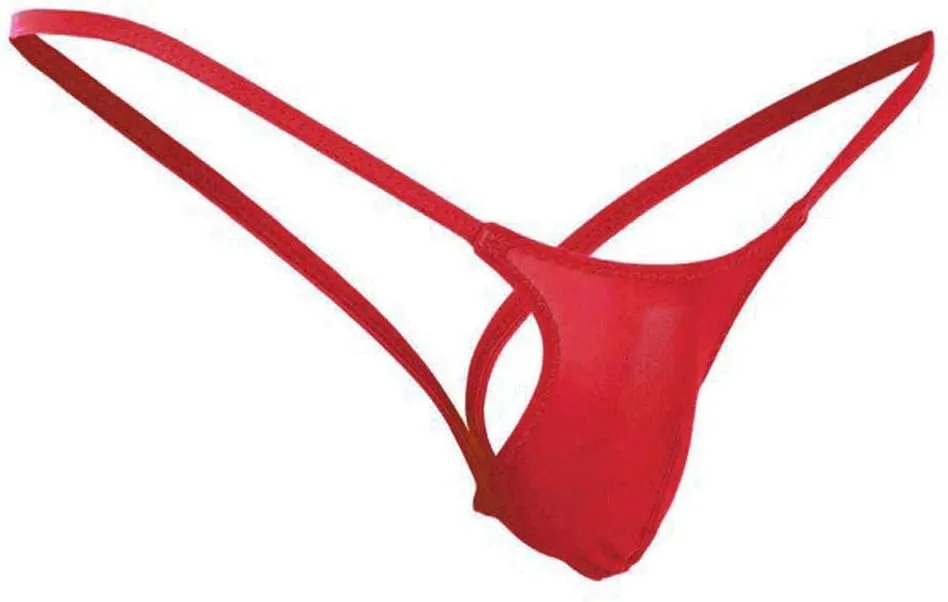 Men's Fishnet G String T Back Thongs Briefs Sexy Open Back Underwear Breathable Sexy Costume for Couples/Party