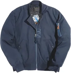 Men's Jacket Thickened Splicing Baseball Flight Coat with Inner Pocket for Cotton Padded Jacket