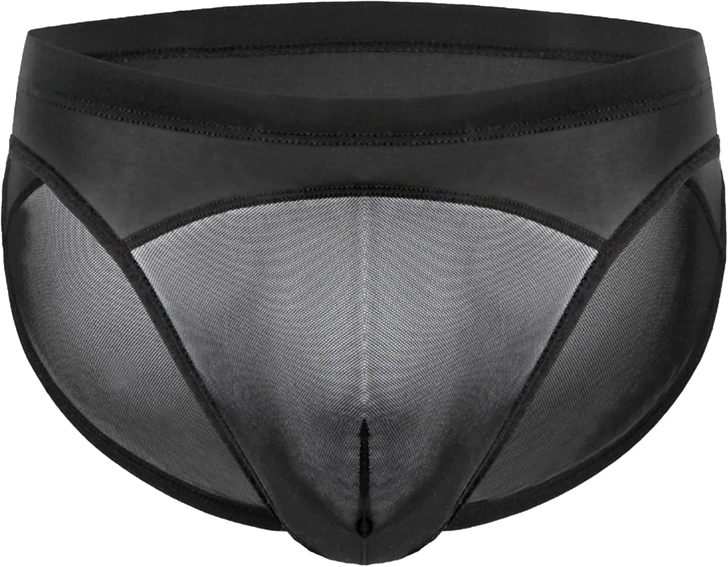 Men's Sexy Low Waisted Underwear Fit Breathable Men Ice Silk Briefs See Through Sexy Mesh Men Lingerie