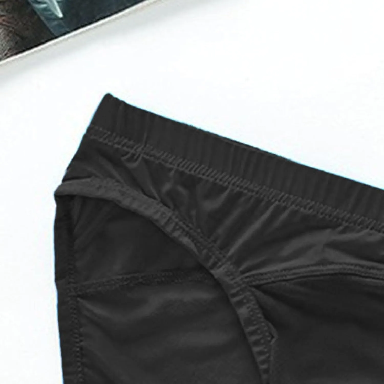 Men's Sexy Low Waisted Underwear Fit Breathable Men Ice Silk Briefs See Through Sexy Mesh Men Lingerie