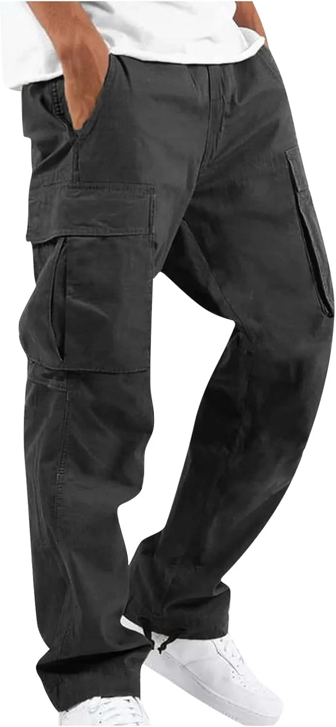 Men's Sports Casual Jogging Trousers Lightweight Hiking Work Pants Outdoor Pant