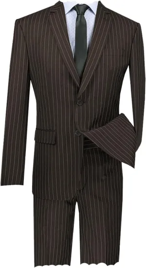Mens Striped Suit 2 Piece Formal Slim Fit Blazer Sport Coat 2 Button Jacket Pinstripe Suit Blazer Pants Suits