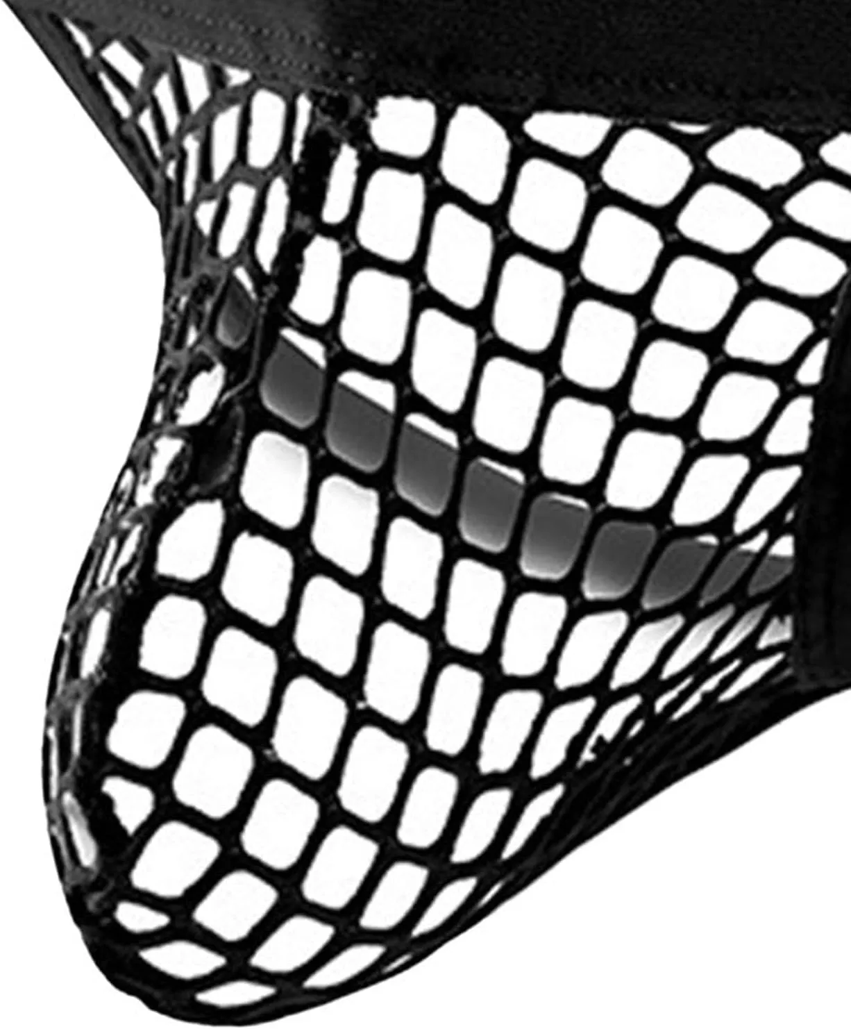 Men's U-Shaped Mesh Thong Sexy G-Strings See Through Men Underpants Breathable Fishnet Boxer Briefs Trunks