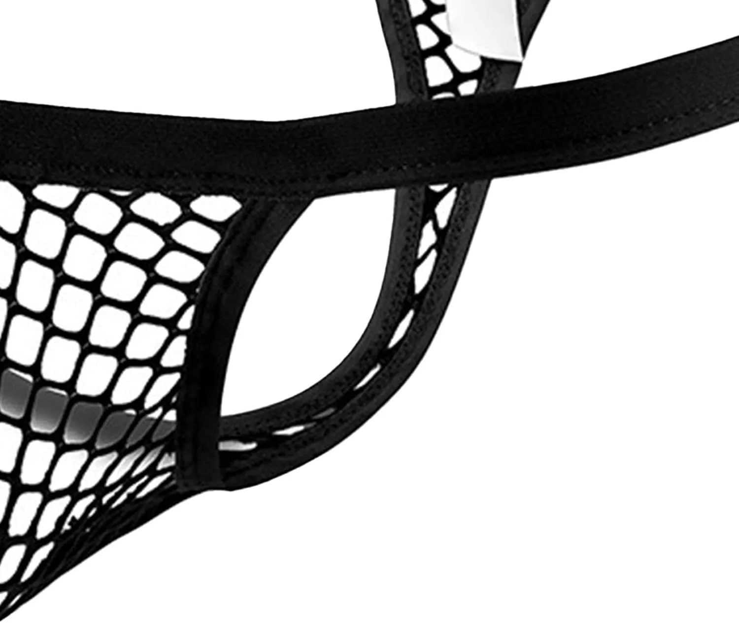 Men's U-Shaped Mesh Thong Sexy G-Strings See Through Men Underpants Breathable Fishnet Boxer Briefs Trunks