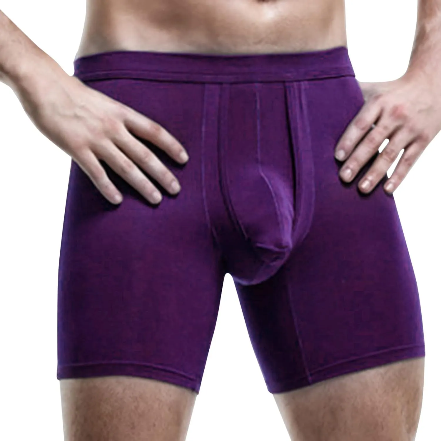 Men's Underwear Covered Waistband Boxer Briefs Low Waist Bulge Pouch Panties Soft And Breathable Quick Dry Underwear Trunks