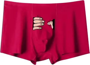 Men's Underwear Micro Modal Dual Pouch Trunks Support Ball Pouch Bulge Enhancing Boxer Briefs for Men Breathable Sexy Panties