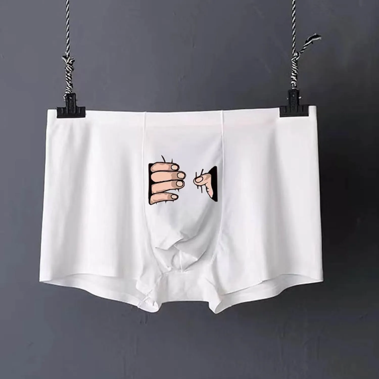 Men's Underwear Micro Modal Dual Pouch Trunks Support Ball Pouch Bulge Enhancing Boxer Briefs for Men Breathable Sexy Panties