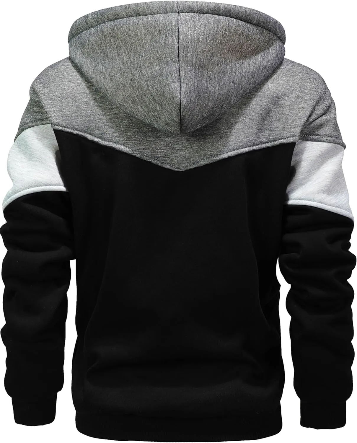 Men's Winter Fleece Thermal Jackets for Men Sherpa Lined Hoodies Warm Thick Jacket Outerwear