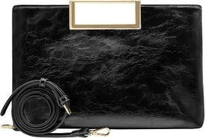 Milisente Clutch Purses for Women Formal Casual Sparkly PU Leather Handbag Purse with Handle for Prom Cocktail Wedding