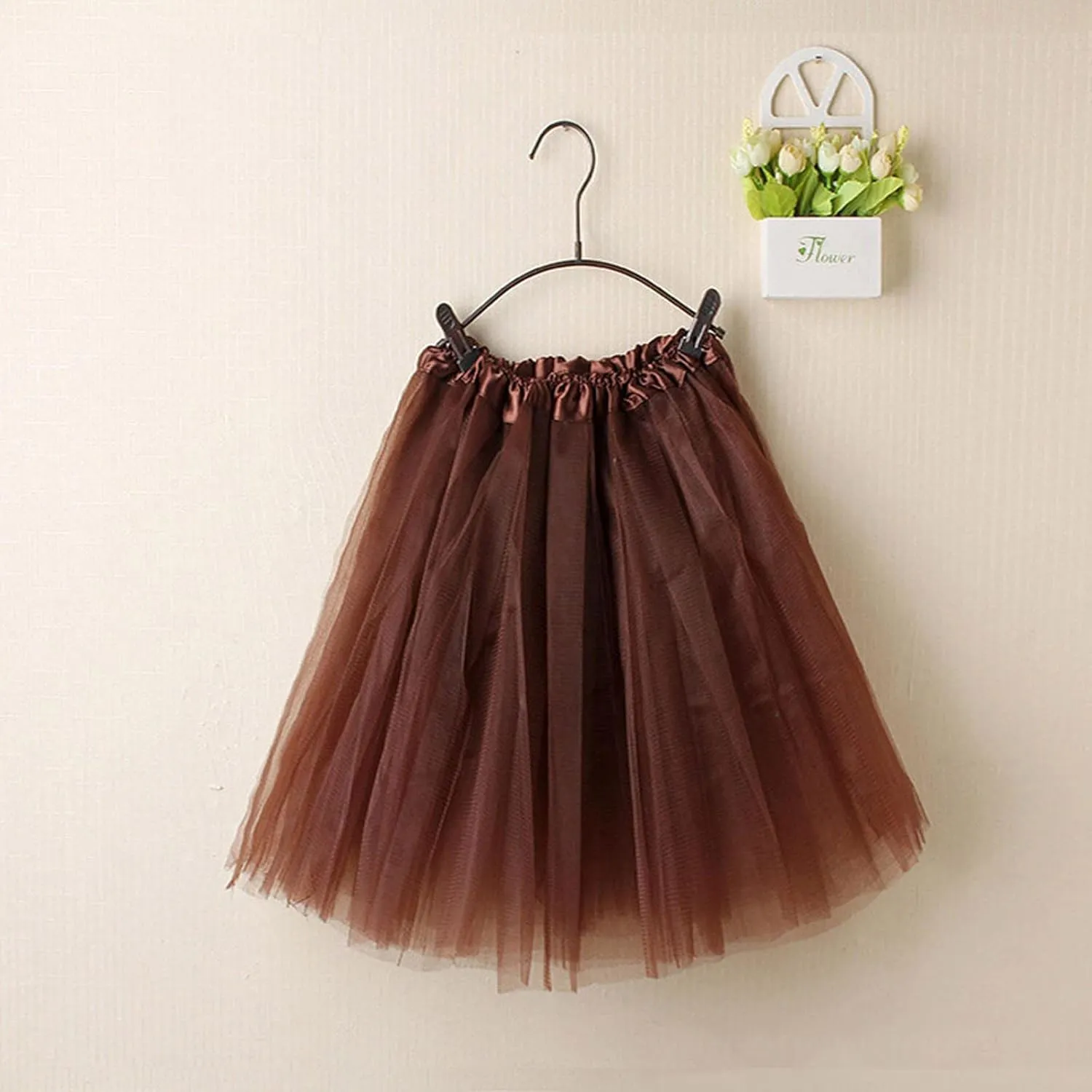 Mini Skirts for Women Multi Layer Mesh A-Line Mesh Elastic High Waisted Short Skirts Summer Beach Pleated Dress