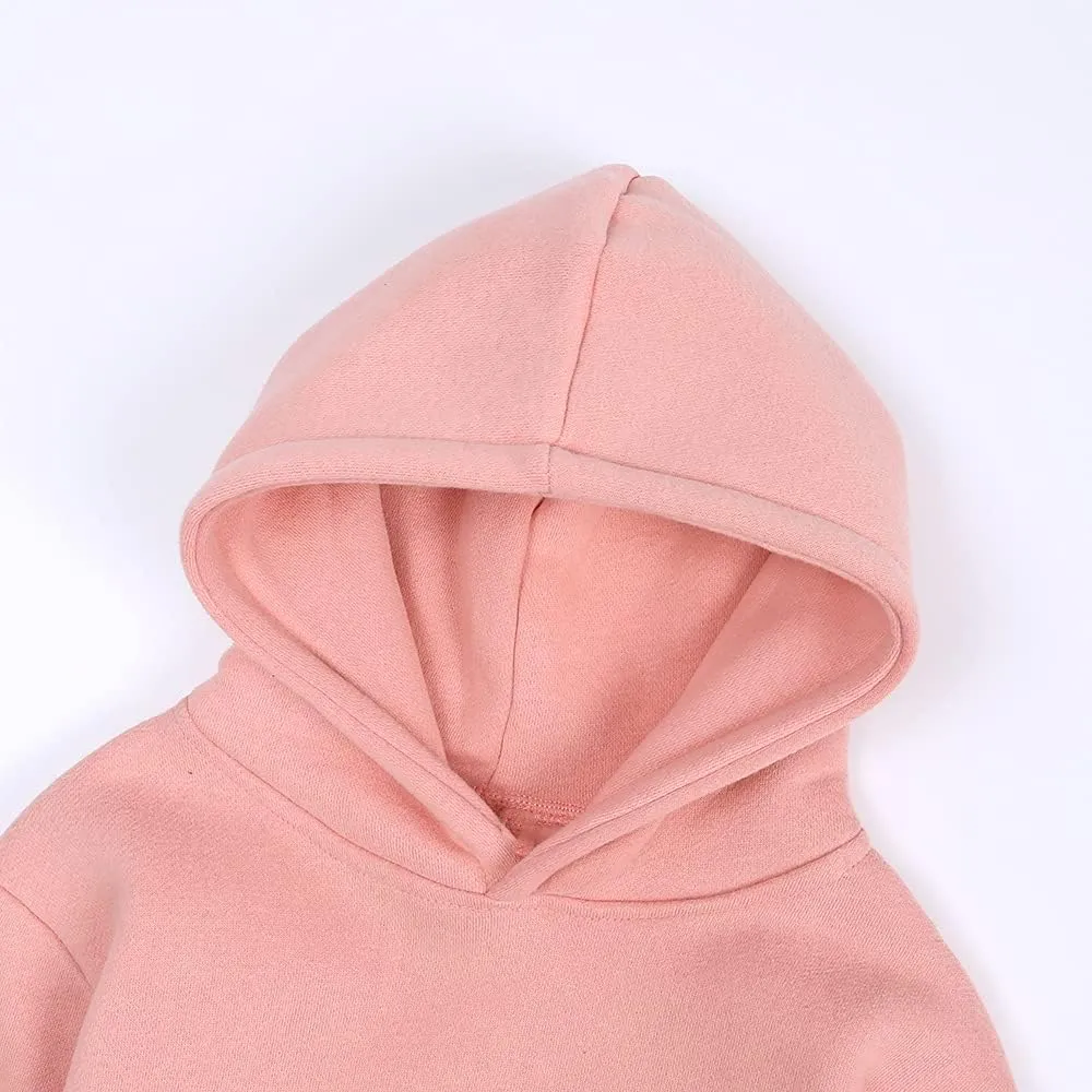 MYGBCPJS Youth 2PCS Jogger Outfits Set Fleece Hooded   Sweatpants Boys Girls Athletic Sweatsuits Pullover Clothes