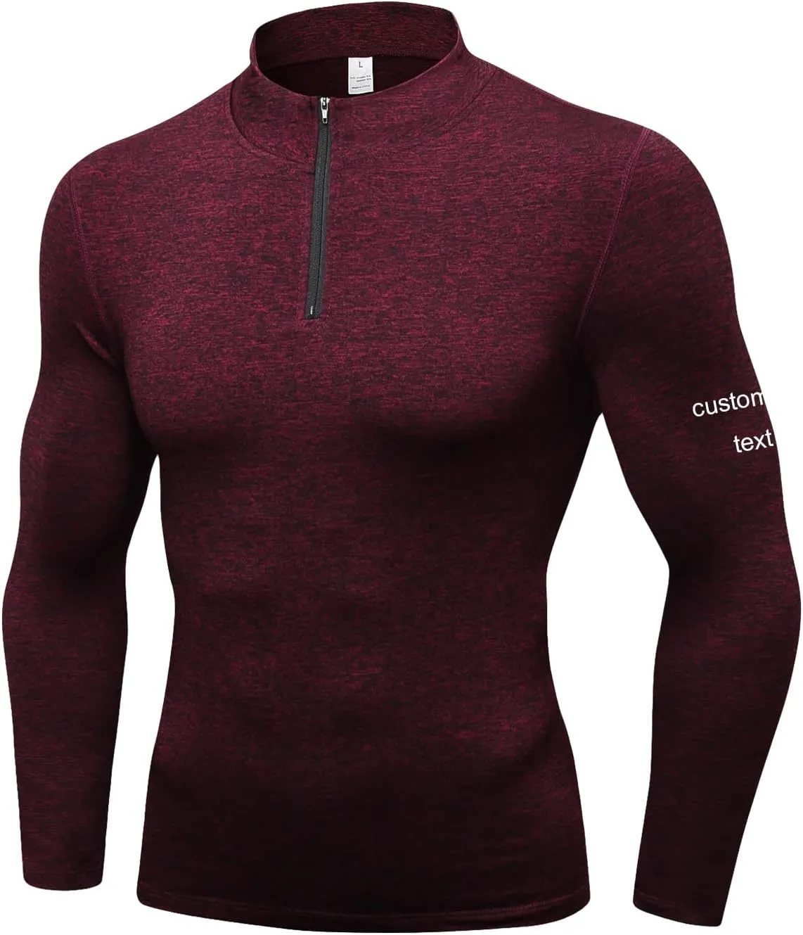 Personalized Men Thermal Compression Shirt Custom Logo Long Sleeve Athletic Baselayer Undershirt Gear T-Shirt