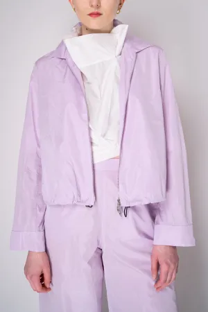 Peter O. Mahler Crash Zip-Up Shirt Jacket in Lilac