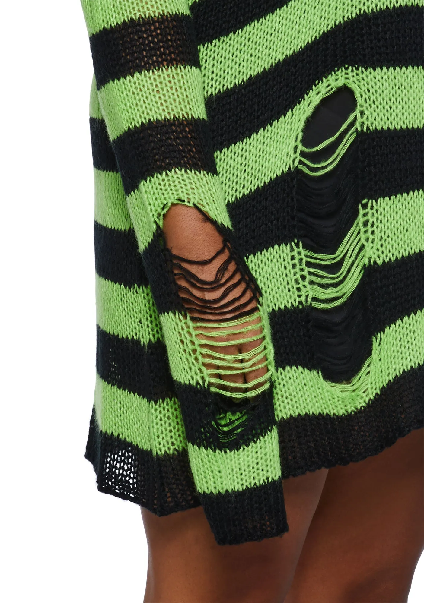 Plus Favorite Haunt Striped Sweater