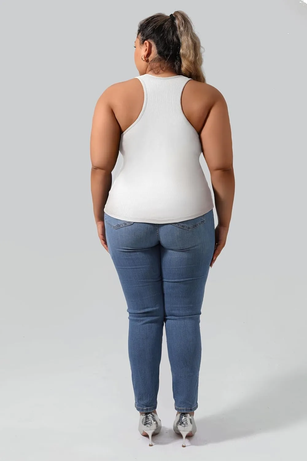 Plus Size Women's Casual Sports Tank Top,Breathable and Soft, for Sports and Daily Life Wear