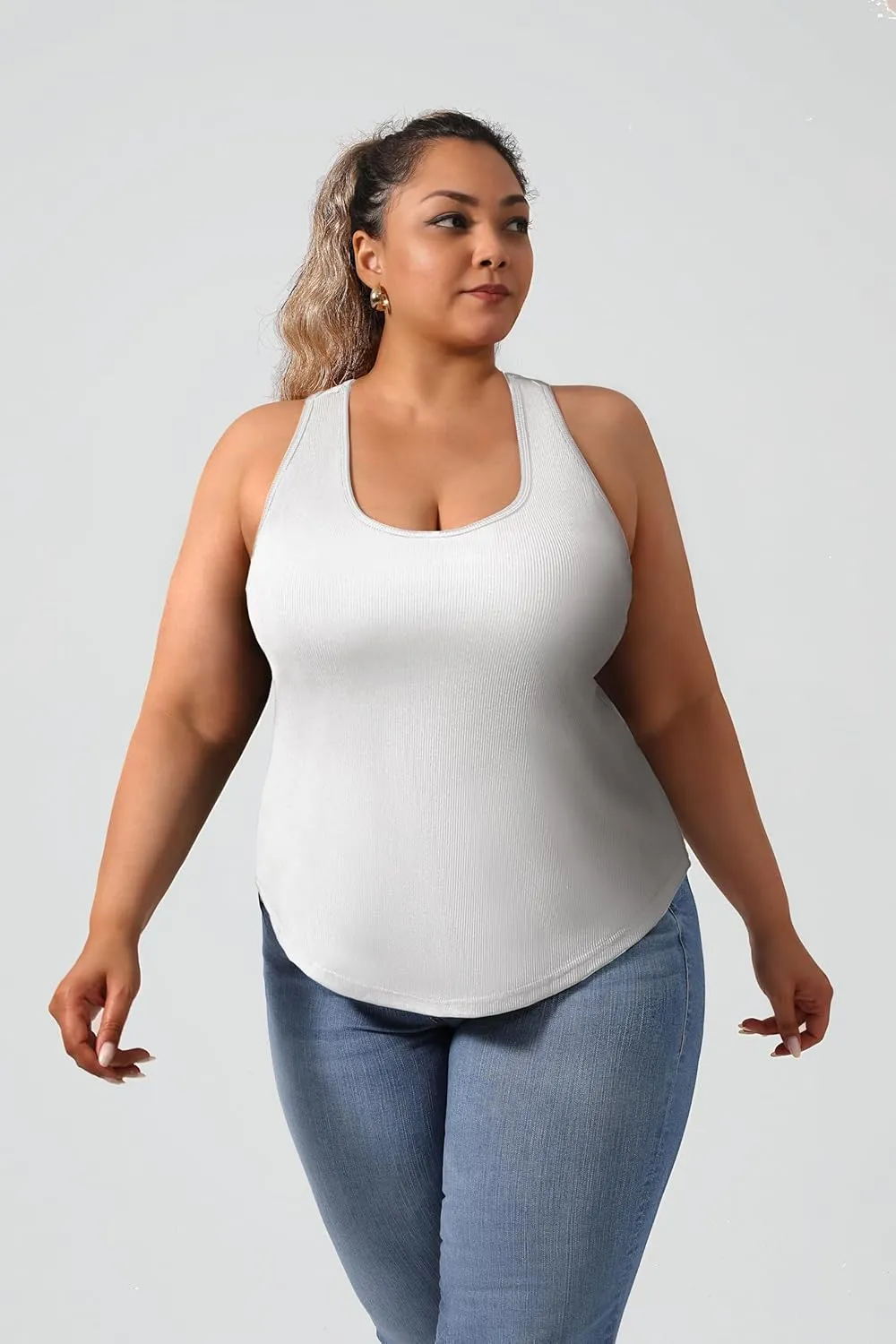 Plus Size Women's Casual Sports Tank Top,Breathable and Soft, for Sports and Daily Life Wear