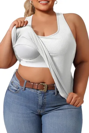 Plus Size Women's Casual Sports Tank Top,Breathable and Soft, for Sports and Daily Life Wear