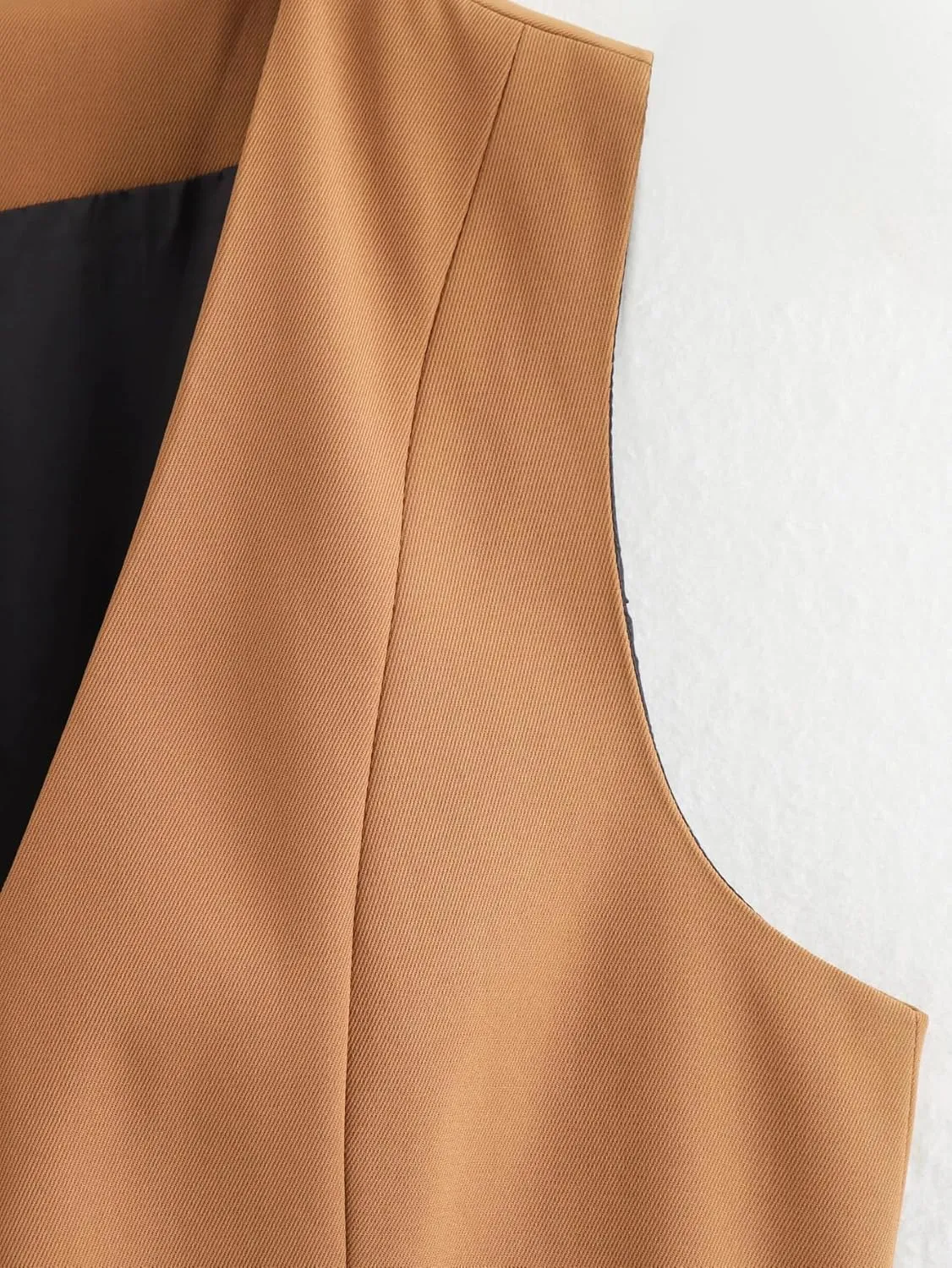 Pofihavi Cropped Suit Vest for Women 2024 Button Up Business Casual Dressy Waistcoat Vest Tops