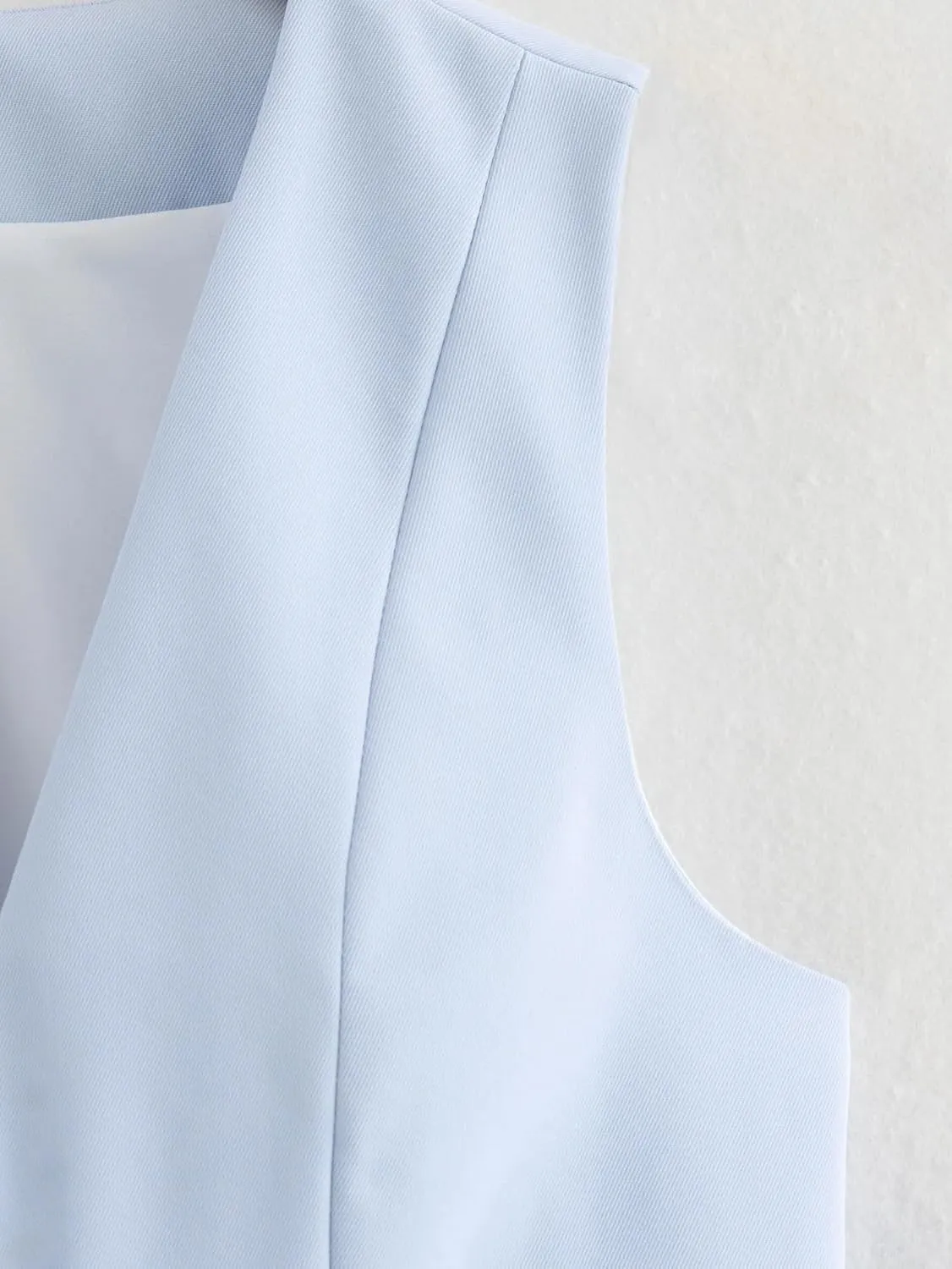 Pofihavi Cropped Suit Vest for Women 2024 Button Up Business Casual Dressy Waistcoat Vest Tops