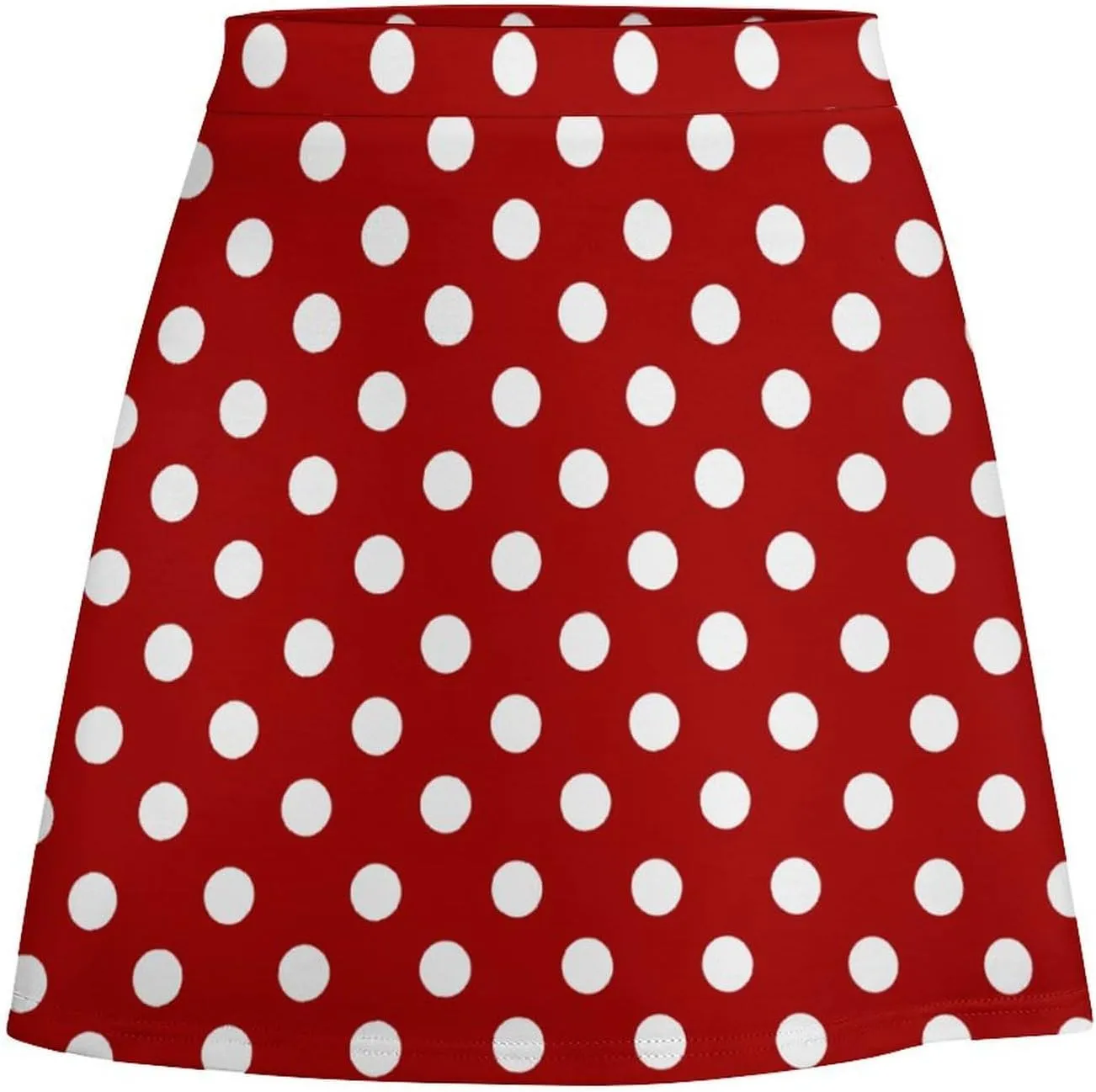 Polka Dots Short Skirt Athletic Skorts Womans Golf Skirts Tennis Skirts Breathable High Waist Workout Sport Skort