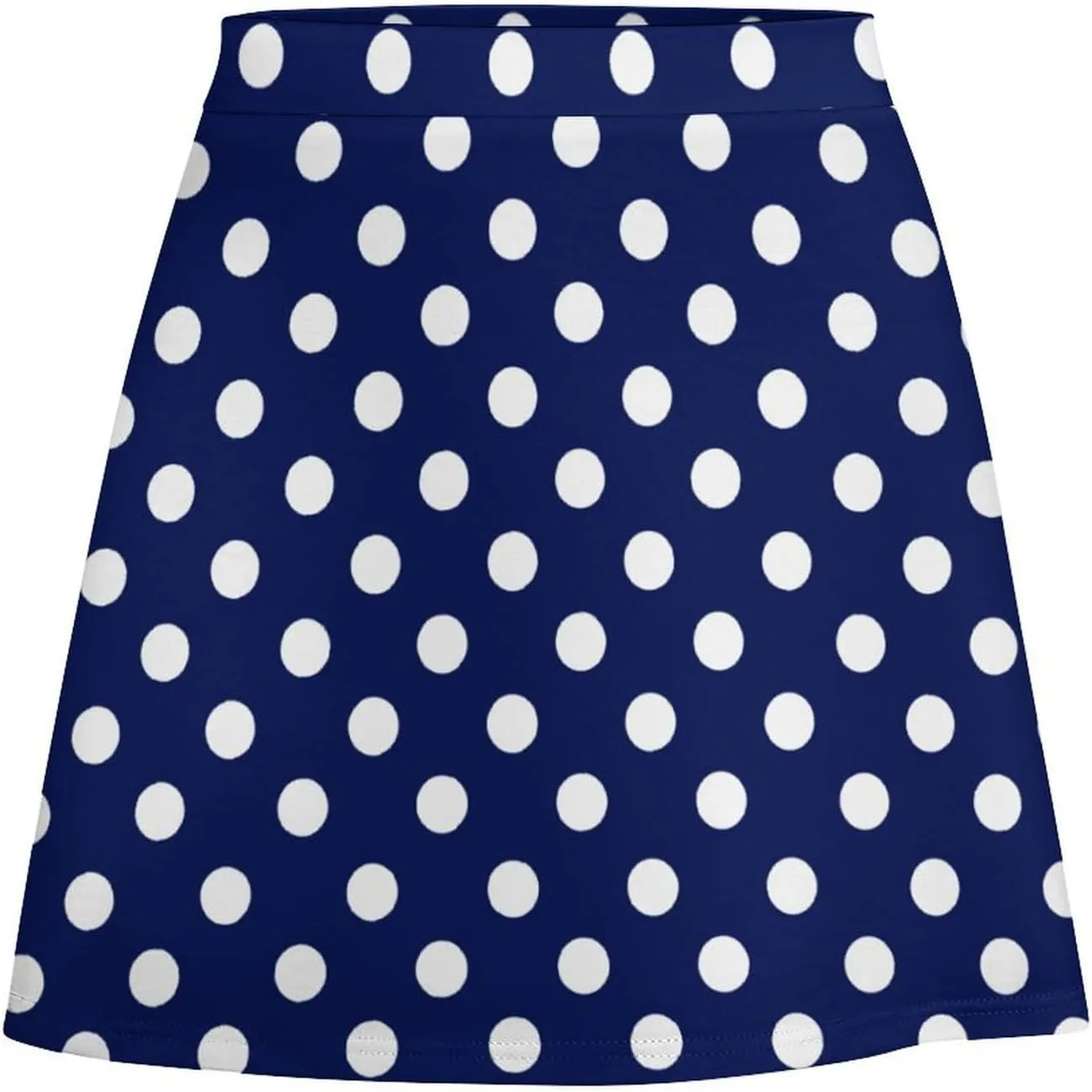 Polka Dots Short Skirt Athletic Skorts Womans Golf Skirts Tennis Skirts Breathable High Waist Workout Sport Skort
