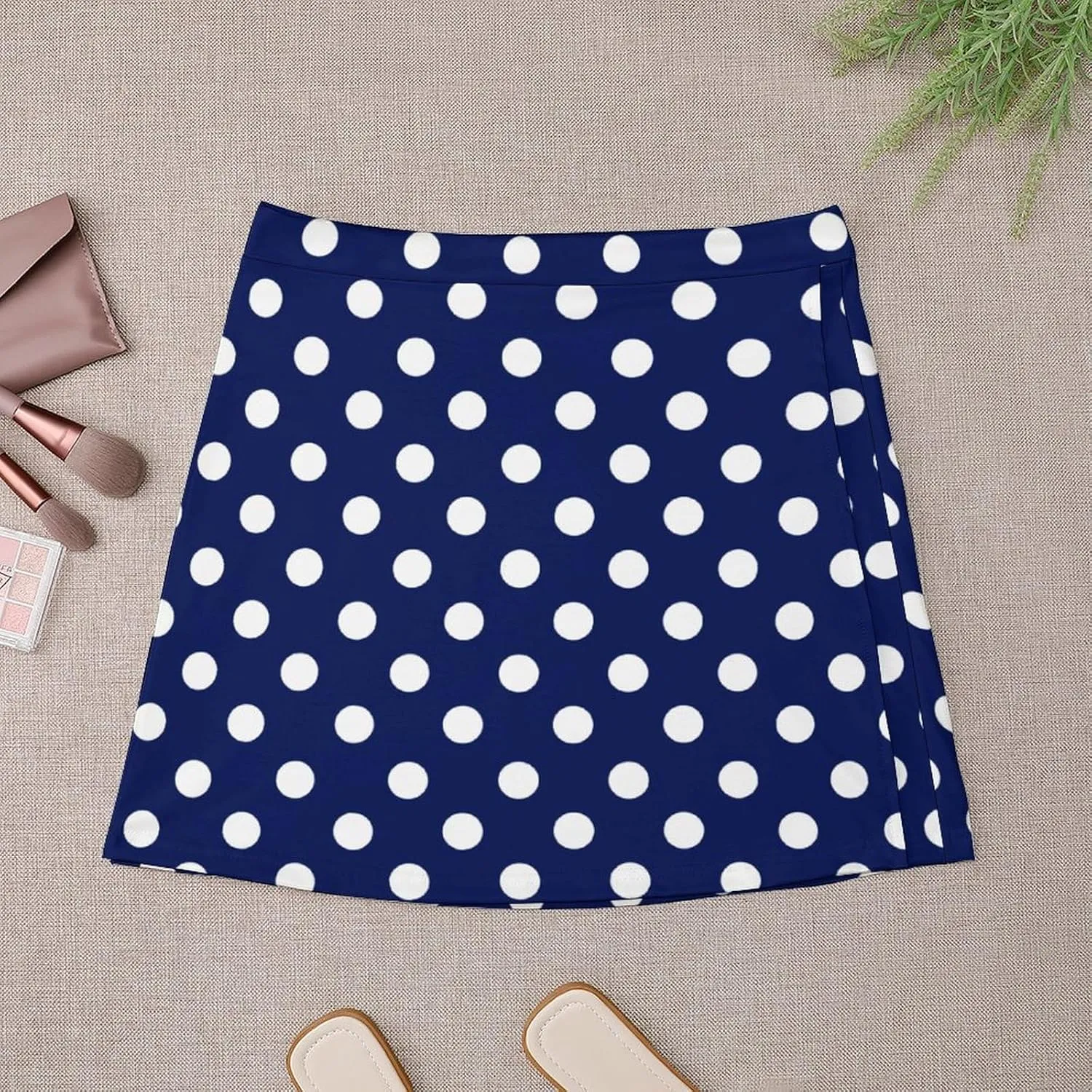 Polka Dots Short Skirt Athletic Skorts Womans Golf Skirts Tennis Skirts Breathable High Waist Workout Sport Skort
