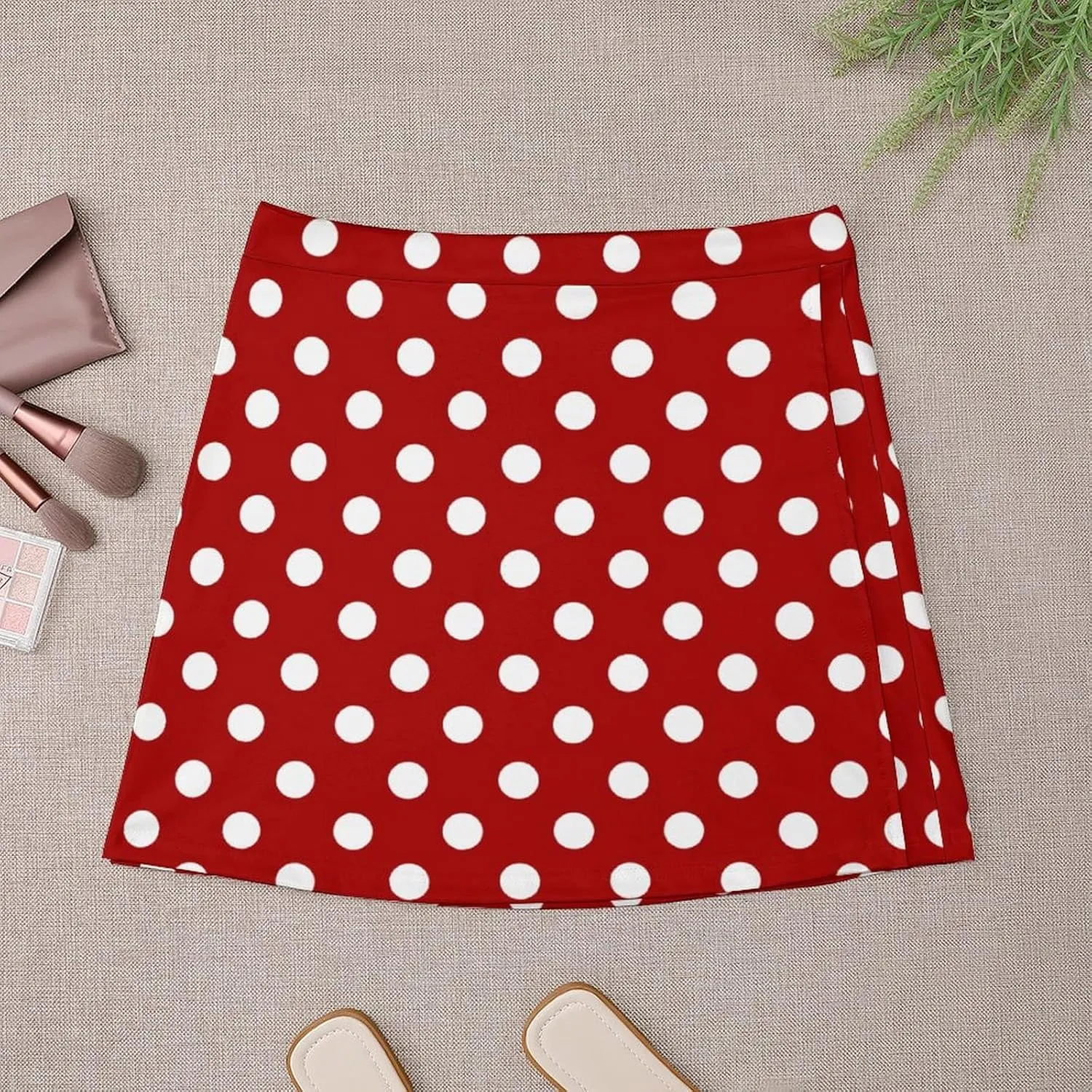 Polka Dots Short Skirt Athletic Skorts Womans Golf Skirts Tennis Skirts Breathable High Waist Workout Sport Skort