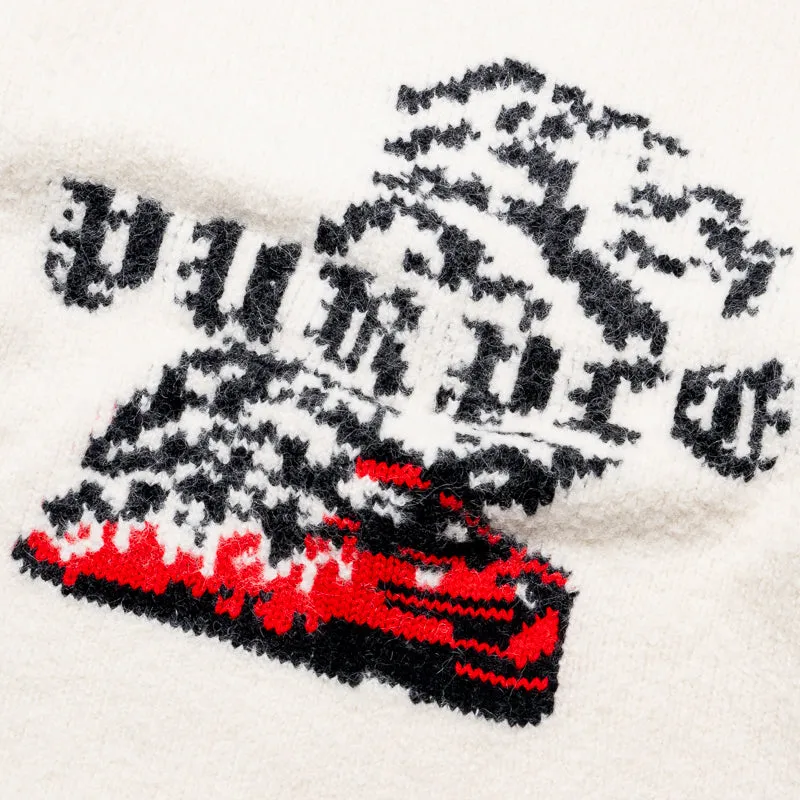 Purple Brand Smoke Show Sweater - Off White