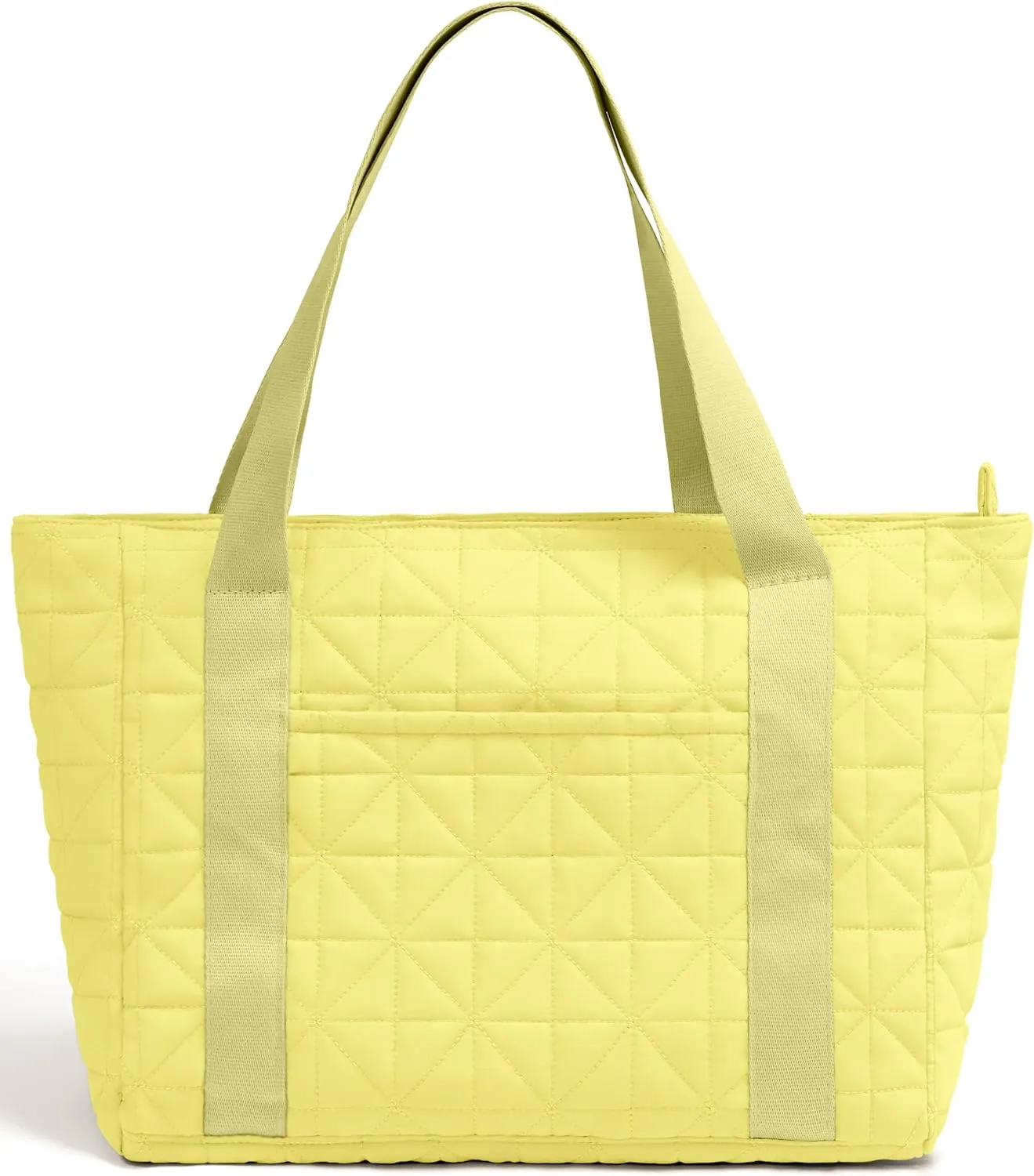 Quilted Tote Bag for Women, Lightweight Puffy Shoulder Bag, Breathable Strap, Magnetic Pocket, Tablet Purse for Work, Travel