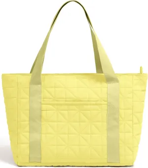 Quilted Tote Bag for Women, Lightweight Puffy Shoulder Bag, Breathable Strap, Magnetic Pocket, Tablet Purse for Work, Travel