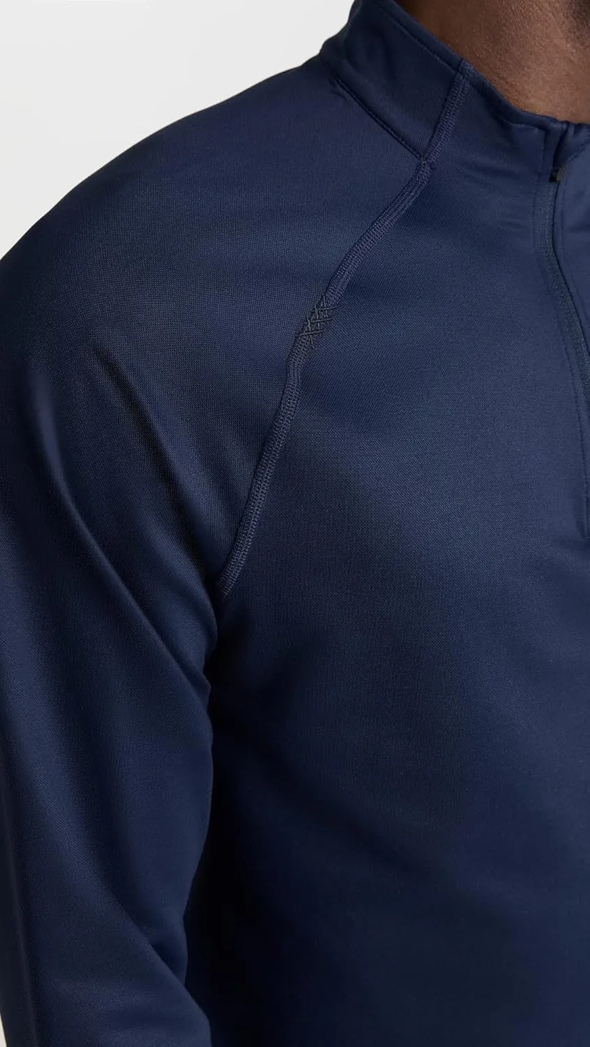 Rhone Men's Session 1/4 Zip, Italian Breathable Pique Fabric, GOLDFUSION Anti-Odor & Quick Dry Technology, UPF 50  Protection