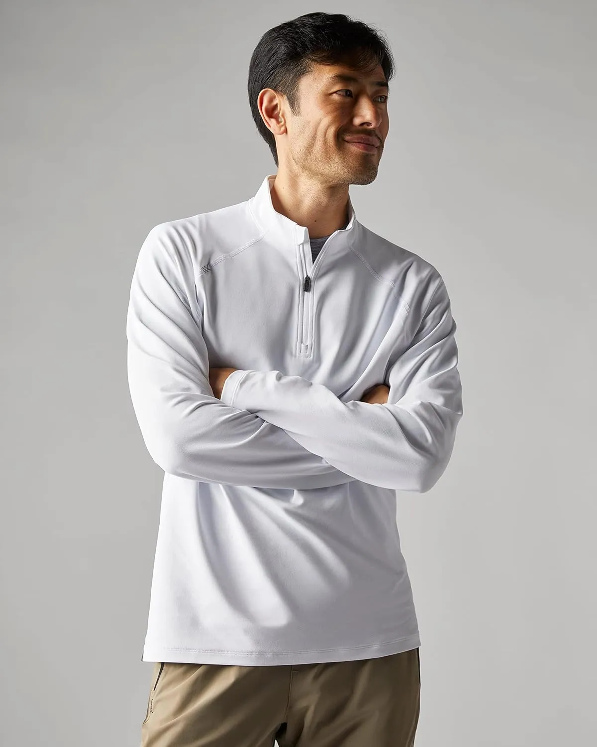 Rhone Men's Session 1/4 Zip, Italian Breathable Pique Fabric, GOLDFUSION Anti-Odor & Quick Dry Technology, UPF 50  Protection