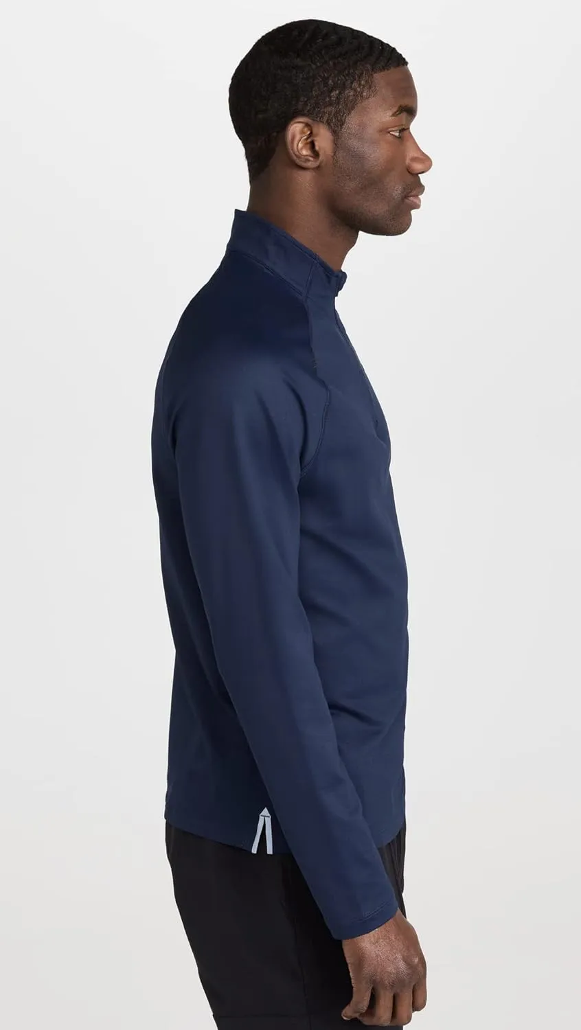 Rhone Men's Session 1/4 Zip, Italian Breathable Pique Fabric, GOLDFUSION Anti-Odor & Quick Dry Technology, UPF 50  Protection
