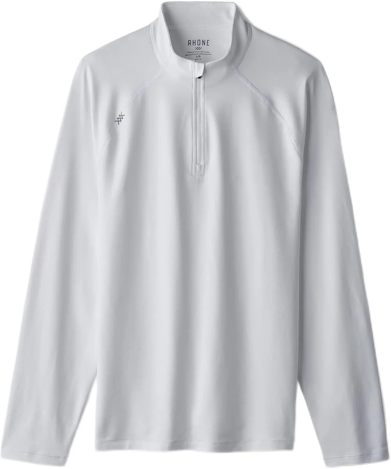 Rhone Men's Session 1/4 Zip, Italian Breathable Pique Fabric, GOLDFUSION Anti-Odor & Quick Dry Technology, UPF 50  Protection