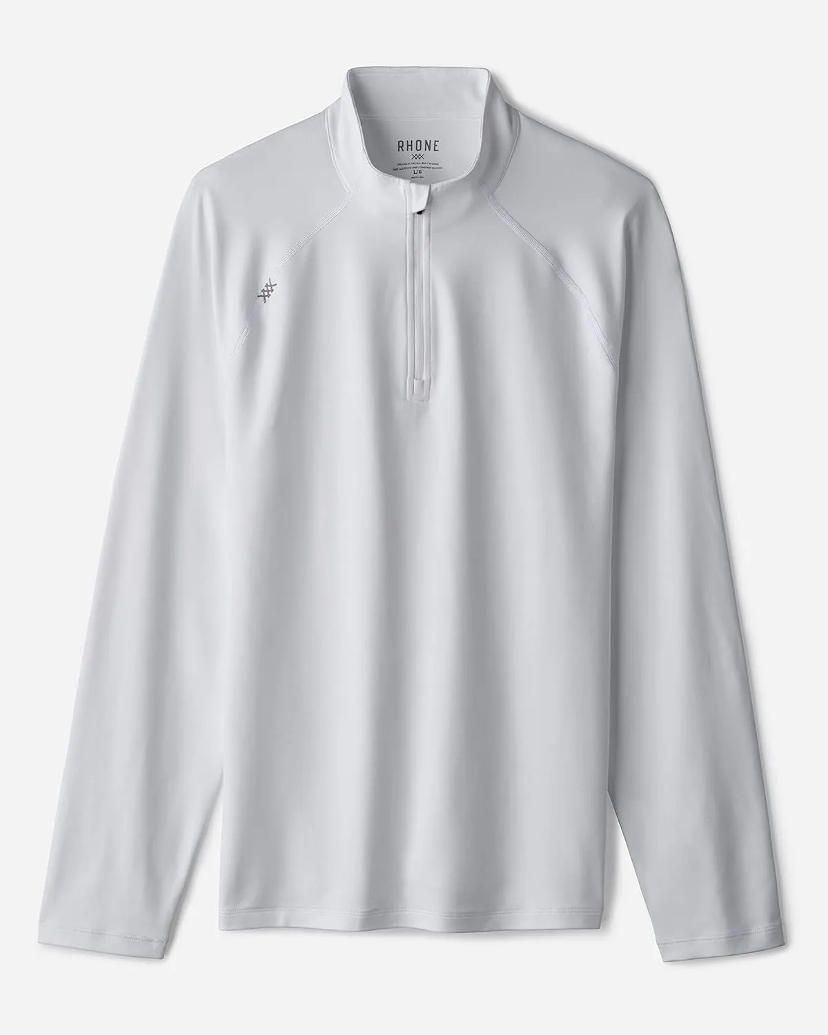 Rhone Men's Session 1/4 Zip, Italian Breathable Pique Fabric, GOLDFUSION Anti-Odor & Quick Dry Technology, UPF 50  Protection