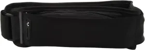 Running Waist Bag, Multi Independent Pockets Elastic Breathable Thin Light Jogging Waist Belt with Reflective Strip for Hiking Mountaineering Travel (Black)